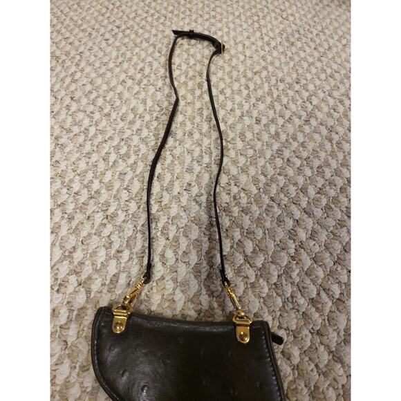 Dior Ostrich Black Saddle Coin Wallet - Picture 4 of 5